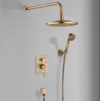 Ensemble de robinet de douche en laiton antique avec tête de douche 8 pouces RSA0680